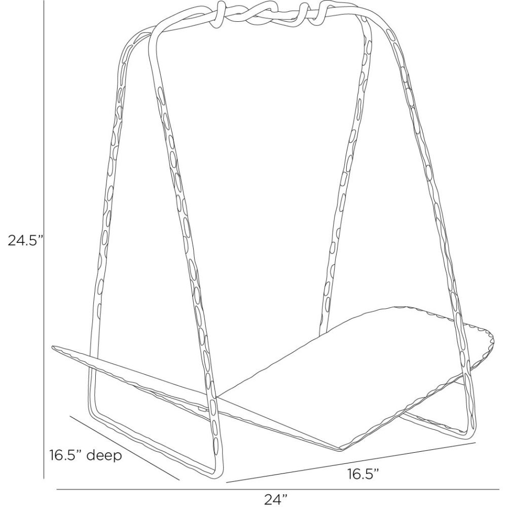 arteriors darius log holder diagram