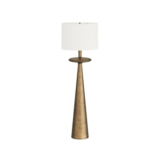 arteriors putney floor lamp brass