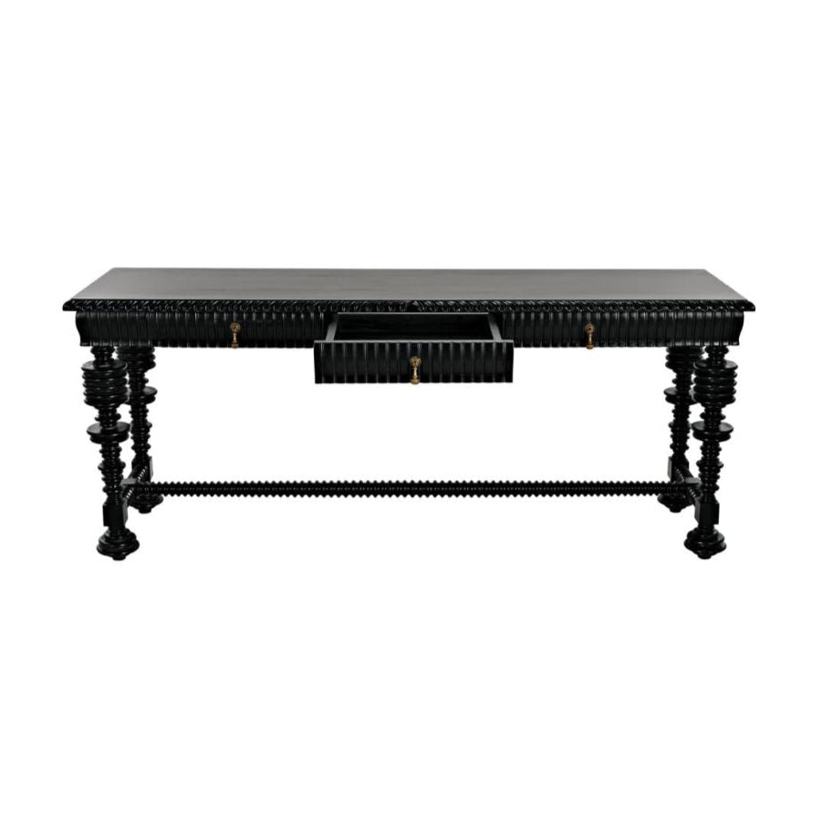 noir console black open