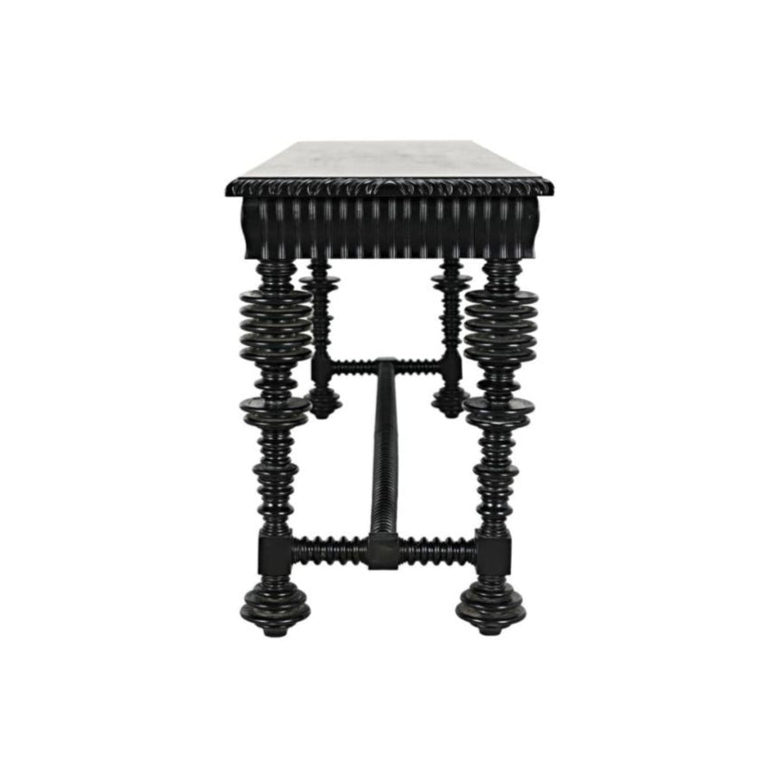 noir console black side